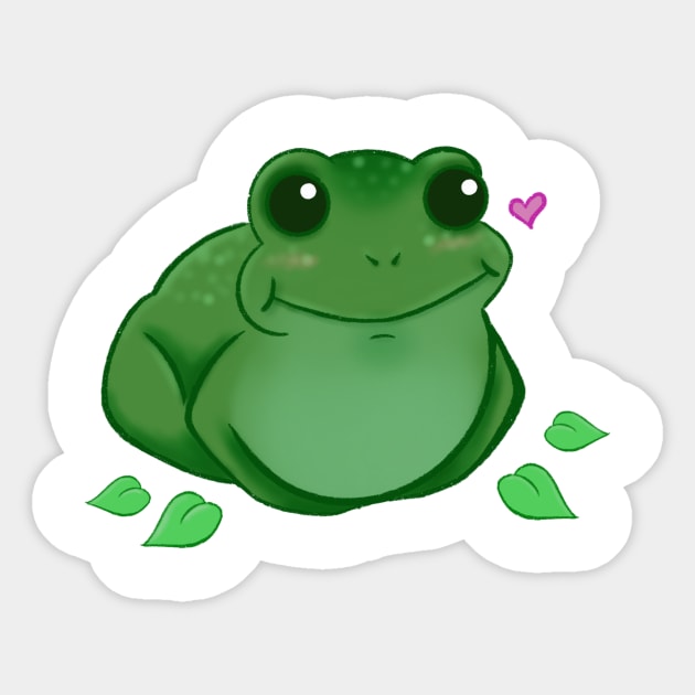 Cute frog Sticker by Pastelpandabum